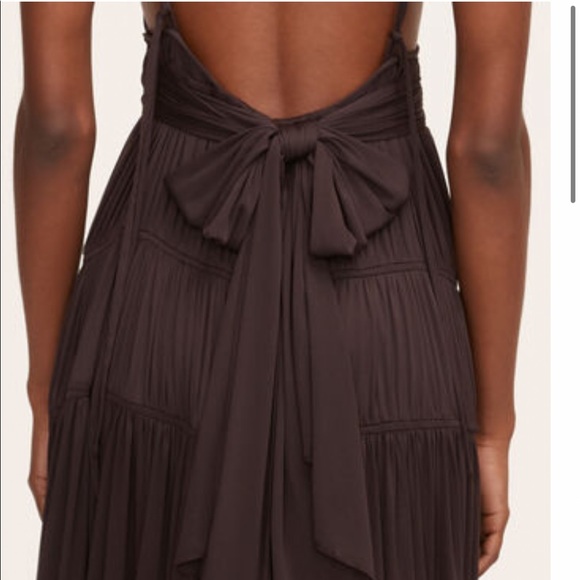 rebecca taylor ruched mesh maxi dress - Picture 3 of 3